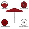 Pure Garden 10-Foot Outdoor Tilting Patio Umbrella and Base, Red 50-100-RB